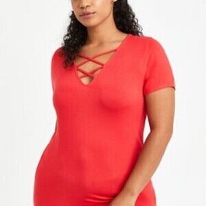 Super Soft Red Strappy Tee
